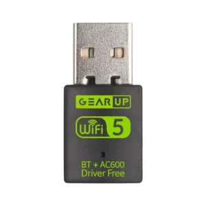 GearUP 600Mbps dual band WiFi Bluetooth USB adapter