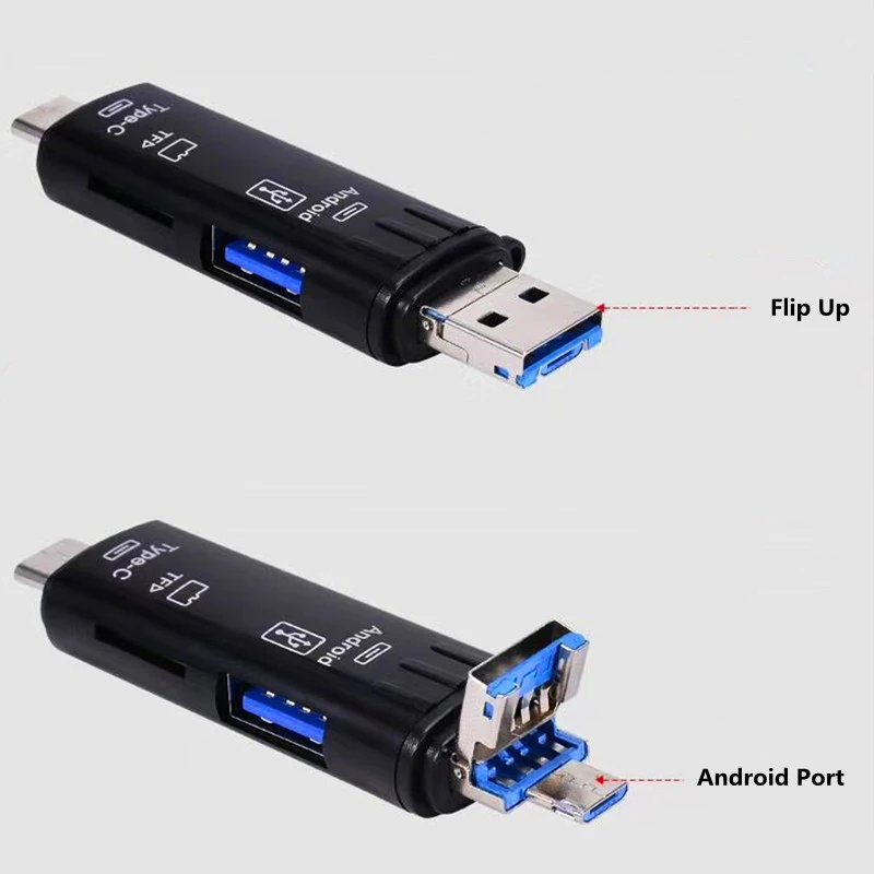 Multifunction OTG Card Reader (Type-C / USB / Micro USB / micro SD - Image 2
